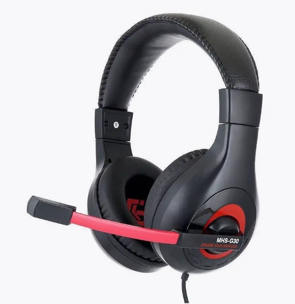 Наушники с микрофоном Gembird MHS-G30 полноразмерные, кабель 2,5м, игровые, регулятор громкости, 2х3