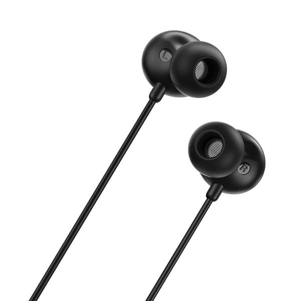 Наушники с микрофоном Borofone BM45 Sound wave внутриканальные, кабель 1,2м, коробка, черный