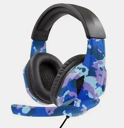 Наушники с микрофоном Kadum G10 полноразмерные, кабель 1.2м, игровые, регулятор громкости, морской к