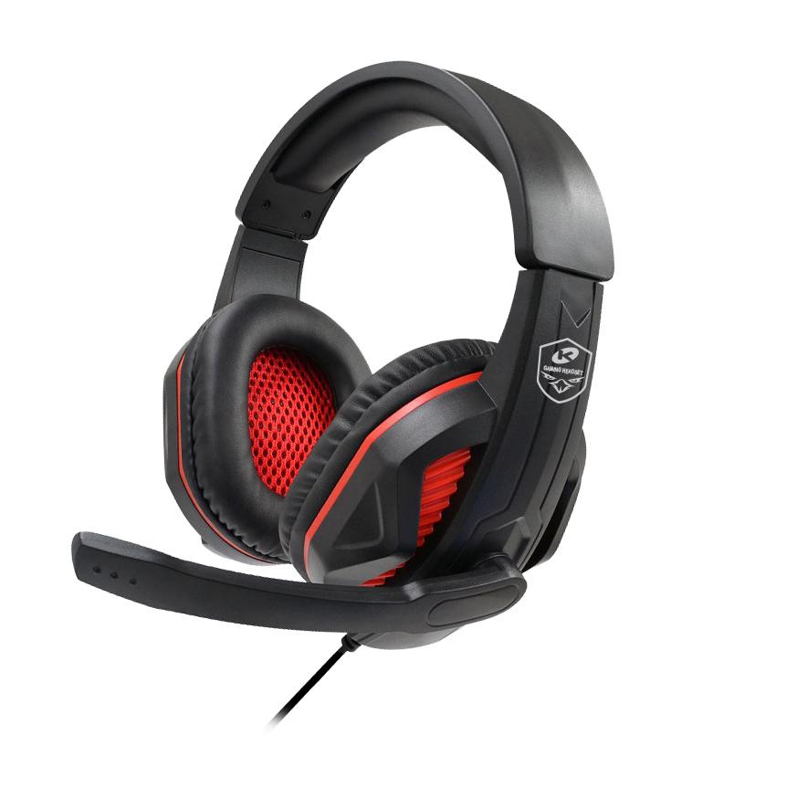 Наушники с микрофоном Kadum G9 полноразмерные, кабель 1.2м, игровые, регулятор громкости, 3,5мм крас