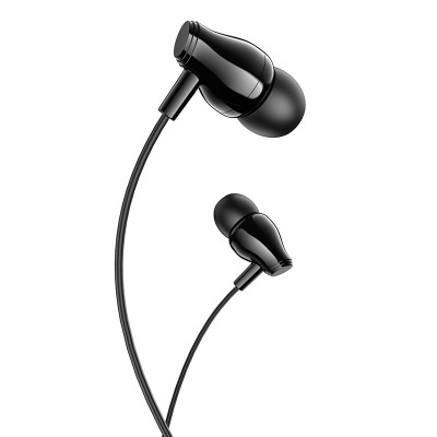 Наушники с микрофоном Borofone BM61 Wanderer внутриканальные, кабель 1,2м, коробка, черный