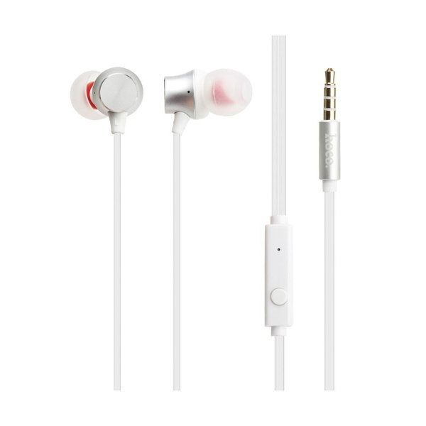 Наушники с микрофоном HOCO M51 Proper sound внутриканальные, кабель 1,2м, коробка, белый
