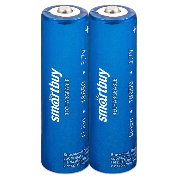 Аккумулятор SmartBuy 18650 2000 mAh Shrink 2 3,7 V без защиты