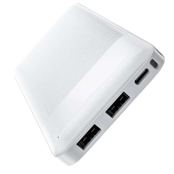 Портативное зарядное устройство HOCO J72 Easy 10000 мАч Выходной ток:1USB-2000мА , 2USB-2000мА белый