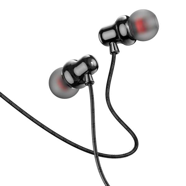 Наушники с микрофоном Borofone BM65 Sole внутриканальные, кабель 1,2м, 3,5мм 4-pin Jack, кнопка черн