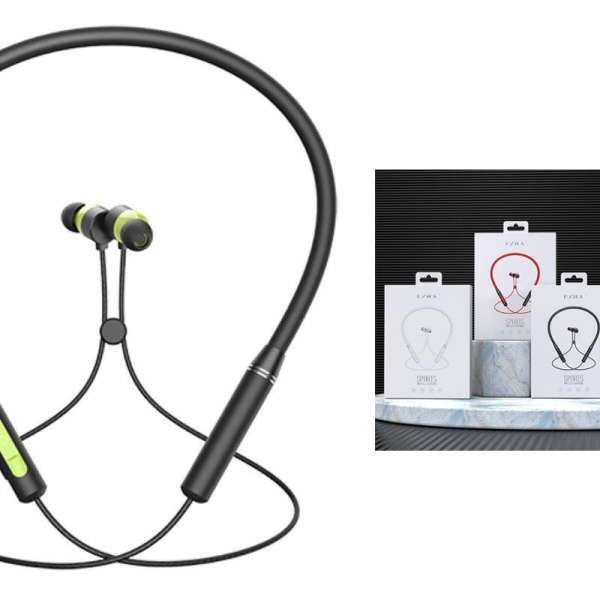 Наушники беспроводные EZRA BW32 внутриканальные, Bluetooth V5.0 шейный обод, черный коробка