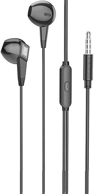 Наушники Borofone BM68, Kelly, пластик, микрофон, кнопка ответа, кабель Jack 3.5mm, 