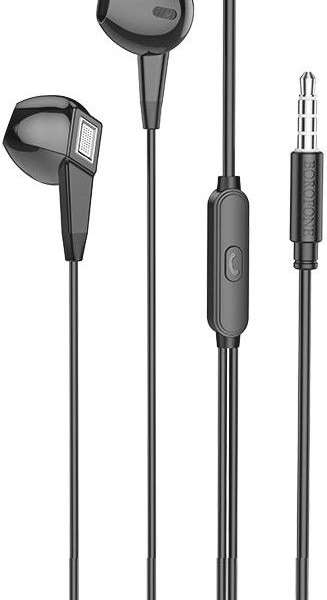 Наушники Borofone BM68, Kelly, пластик, микрофон, кнопка ответа, кабель Jack 3.5mm, 