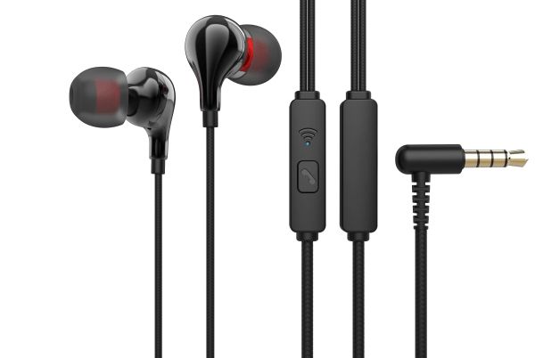 Наушники с микрофоном Perfeo "Glob" PF-B4183 внутриканальные, кабель 1,2м, 3,5мм 4-pin Jack, кнопка 