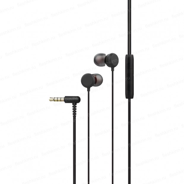 Наушники с микрофоном Perfeo "Bun" PF-B4182 внутриканальные, кабель 1,2м, 3,5мм 4-pin Jack, регулято