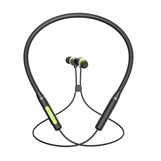 Наушники беспроводные EZRA BW32 внутриканальные, Bluetooth V5.0 шейный обод, зеленый коробка