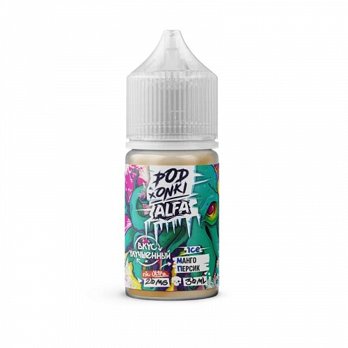 Жидкость PODONKi ALFA ICE Манго персик nic Ultra 20mg, 30ml