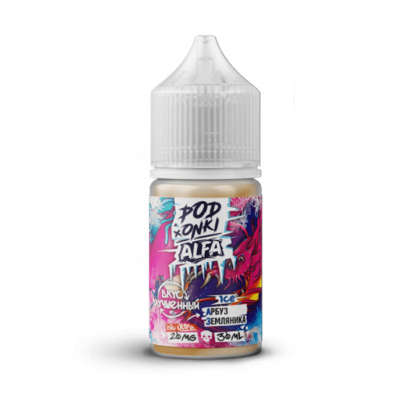 Жидкость PODONKi ALFA ICE Арбуз земляника nic Ultra 20mg, 30ml