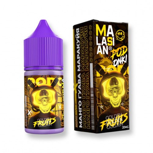 Никотиносодержащая жидкость PODONKI X MALASIAN манго гуава маракуйя Fruits 30мл 20мг Hard