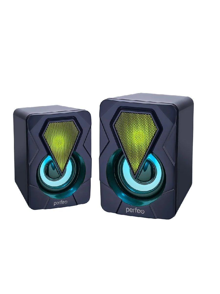 Акустические системы 2.0 Defender Onyx 2х3Вт подсветка, питание от USB черный (65038)