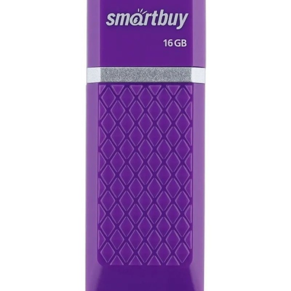 Флэш диск 16 GB USB 2.0 SmartBuy Quartz Violet с колпачком