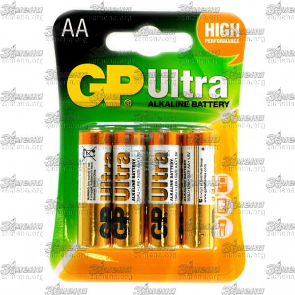 Батарейка GP LR6 BL 4 Ultra ЗА УПАКОВКУ