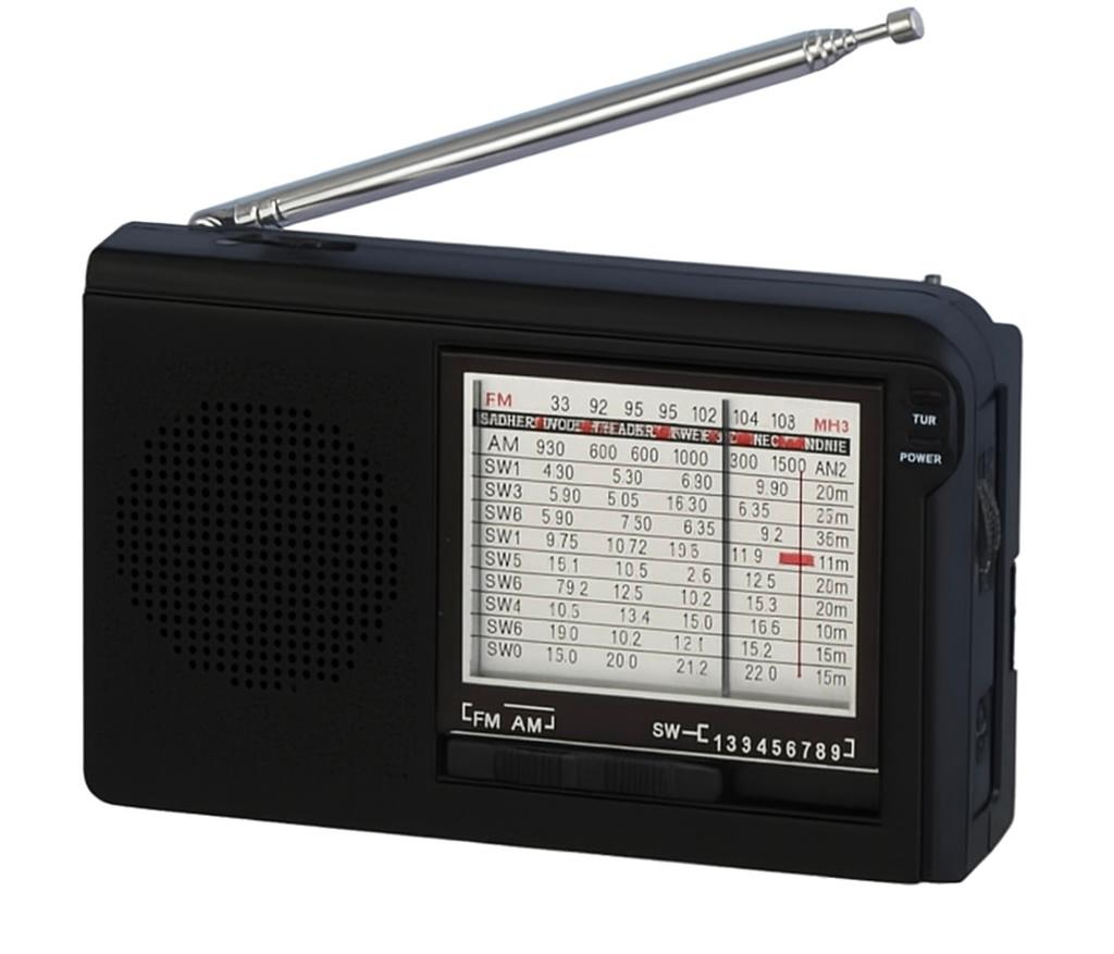 Приемник Haoning HN-9898 аккумуляторный, AUX/USB/microSD до 32Гб,3.5mm для наушников, питание: аккум