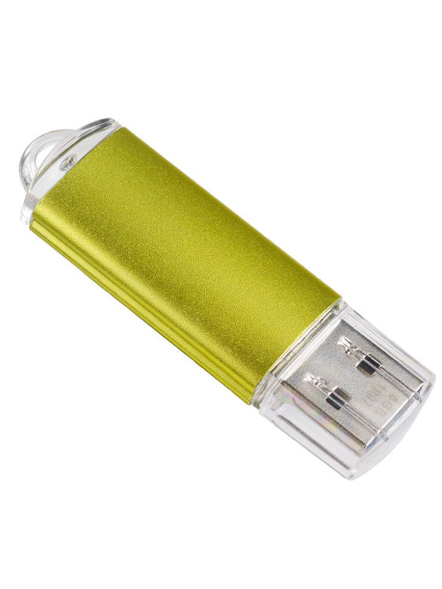 Флэш диск 16 GB USB 2.0 Perfeo E01 economy series Green с колпачком, металлический корпус
