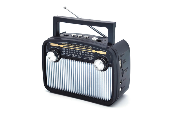 Приемник Haoning HN-283UAT аккумуляторно-сетевой, 220V шнур в комплекте, AUX/USB/microSD до 32Гб, пи