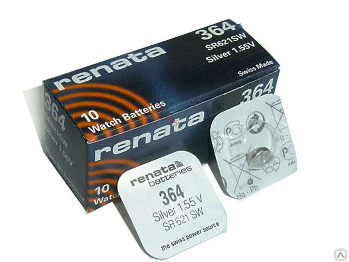 Батарейка. Renata G1 BL 1 (364) (LR60, 364/363, 621, 164) SR60 (серебро)