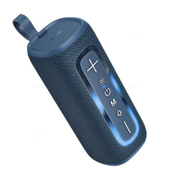 Акустическая система mini MP3 HOCO HC36 Brocade 10Вт Bluetooth 5.4, MP3, microSD, USB, TWS, синий